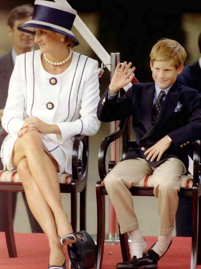 Princess Diana and Harry.