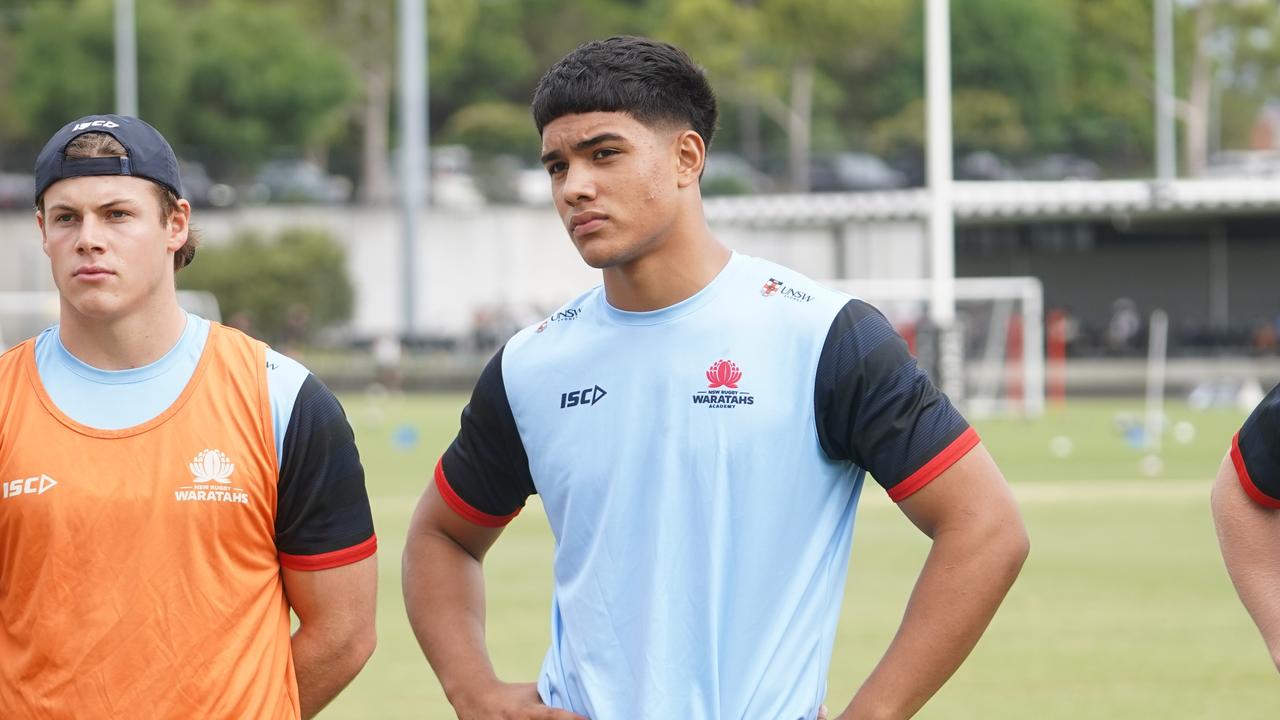 Young rugby player Isaac Fonua. Picture: NSW Waratahs