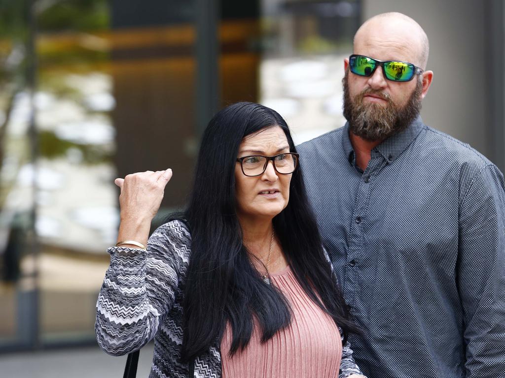 Ben Beaumont and Michelle Liddle, the parents of murdered teenager Angus Beaumont, speak to the media outside the Brisbane Supreme Court after the killers jailed for the murder appealed their sentences. Picture: NCA NewsWire/Tertius Pickard