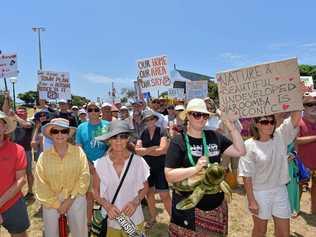 THE battle over Sekisui's Yaroomba development application was expected to move from the streets to the courts whatever the decision reached by Sunshine Coast Council. Picture: Brett Wortman