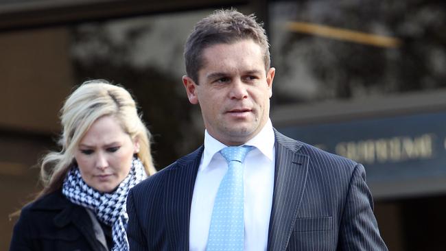 Supreme Court in Hobart, in court on drug-related charges Justin Richard Maynard (38) leaves the court