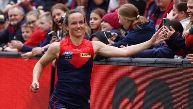 Daisy Pearce will play in her first AFLW grand final on Saturday. Michael Klein