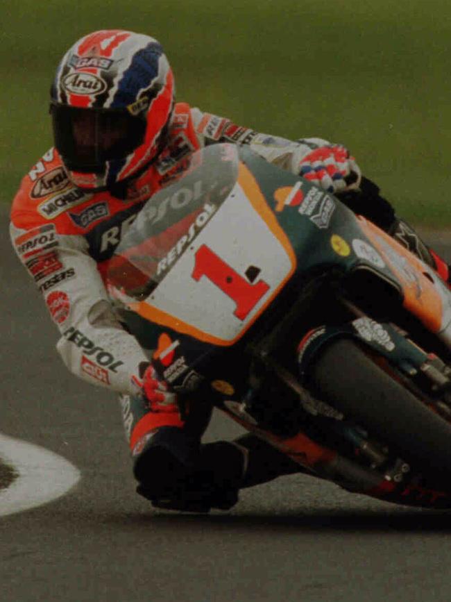 Mick Doohan in action.