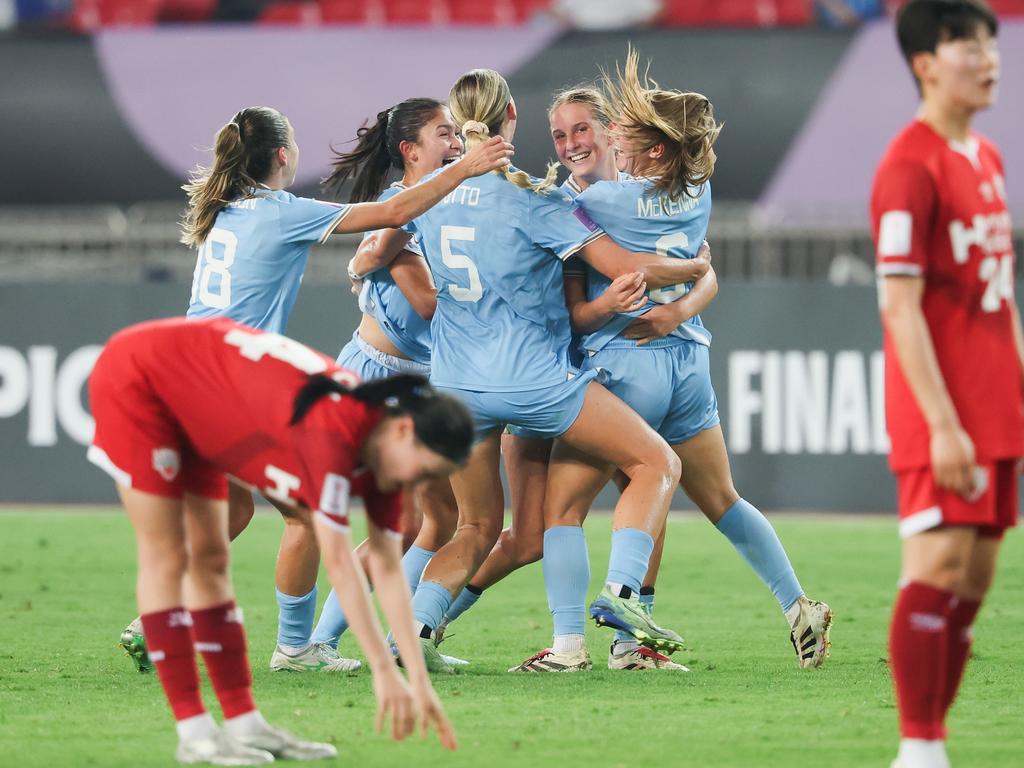 Shelby McMahon kicked the sealer for Melbourne City. Picture: Lintao Zhang/Getty Images