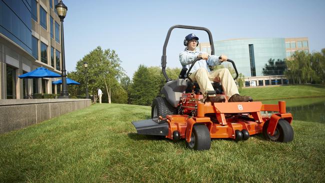 One of Husqvarna’s more traditional lawnmowers.