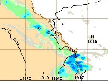 The Bureau of Meteorology is warning of severe thunderstorms in southeast Queensland on Tuesday and/or Wednesday. Picture: BOM