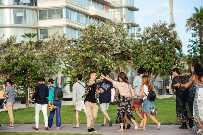 The party continues at Bondi Beach on the first morning of 2019 Picture: Monique Harmer