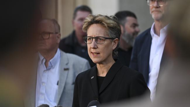 ACTU secretary Sally McManus said minimum and award wage earners needed a 5 per cent pay hike to “make up” for previous real wage cuts. Picture: NCA NewsWire / Martin Ollman