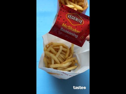 We tried the new VEGEMITE McShaker fries