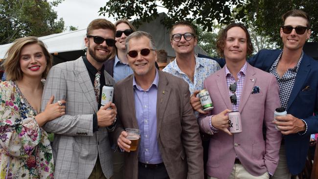 Madeline, Luke, Leroy, Brad, Brendan, Ty and Tom at the Rockhampton Jaguar Land Rover Pop-Up Polo on June 3, 2023. Picture: Aden Stokes
