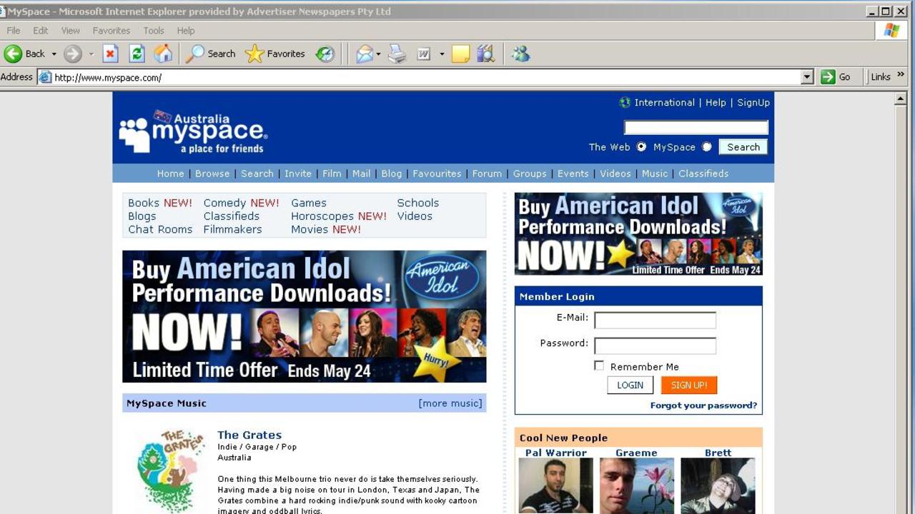 myspace.com was a slice of pre-AI internet.