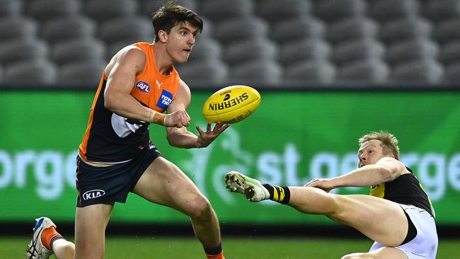 Sam Taylor is a wall on the GWS backline. Picture: Getty Images