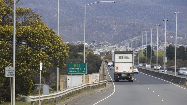 Scene of a double fatality on the Bowen Bridge the day after. Picture: Nikki Davis-Jones