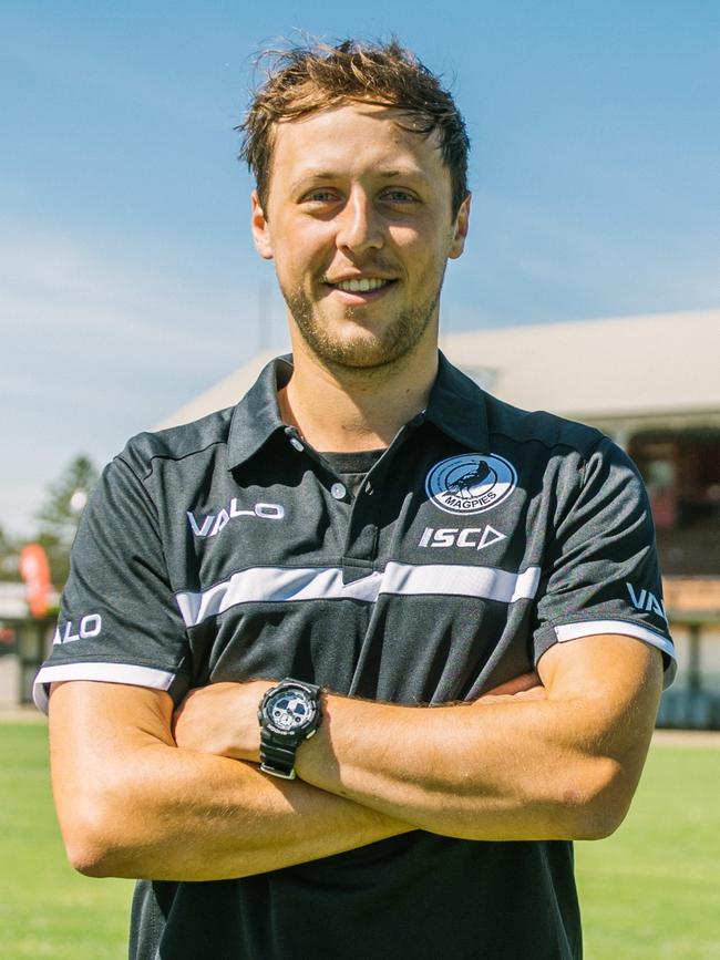 Cameron Sutcliffe after arriving at Alberton as Port Adelaide SANFL captain. Picture: Jordan Bianchini