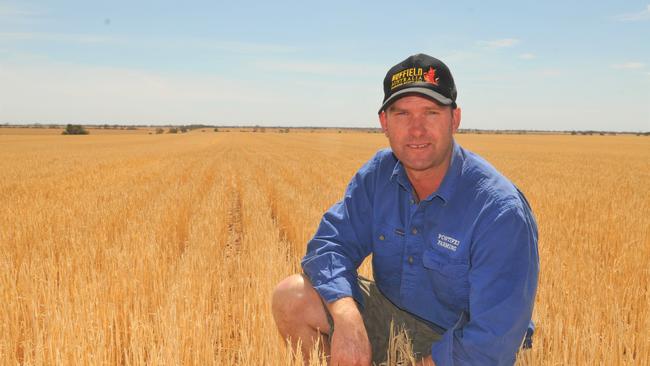 Perfect match: Grant Pontifex on his Paskeville farm on South Australia’s Yorke Peninsula that complements the family business’s operation on Kangaroo Island. Picture: James Wagstaff