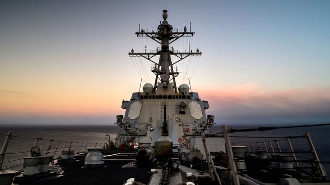 USS Chung-Hoon in the Pacific in August 2020. Picture: AFP