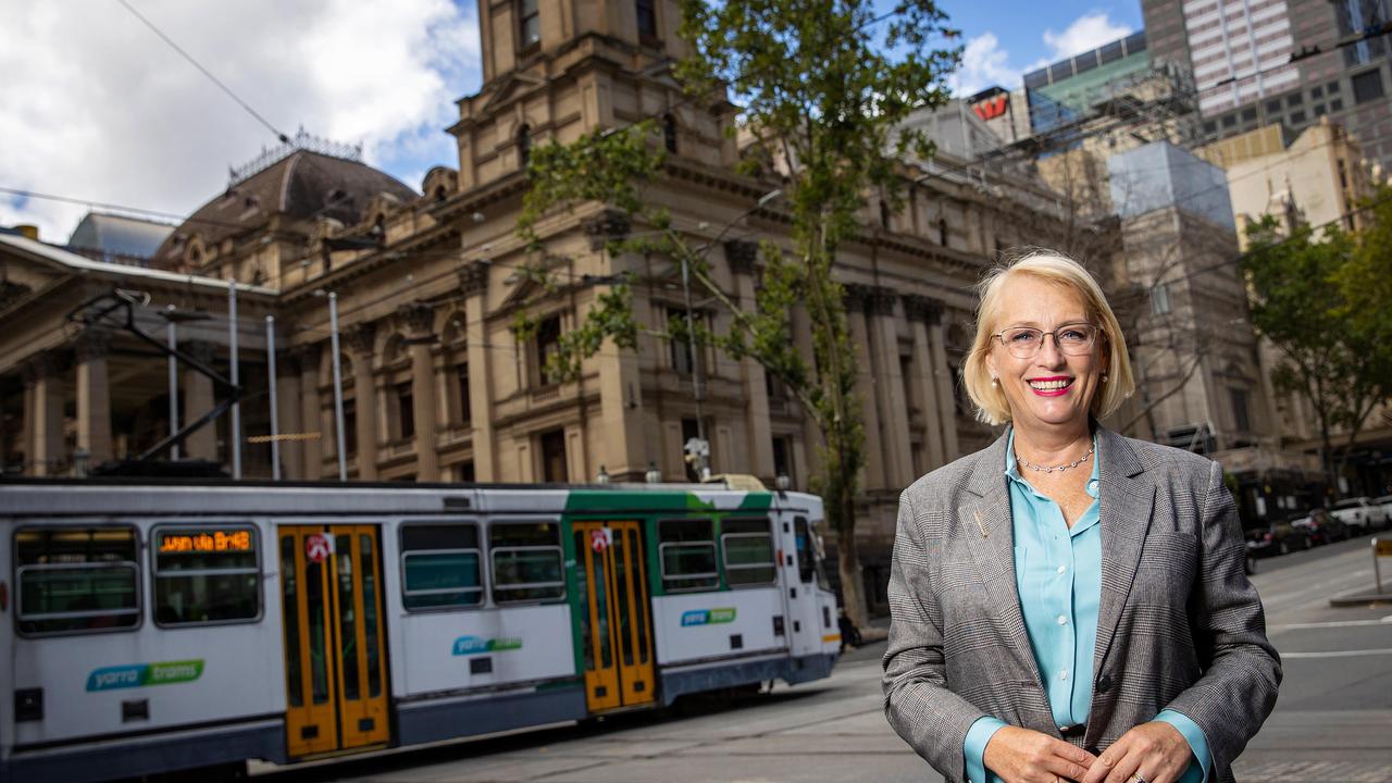 The City of Melbourne council has been recording foot traffic this week amid the return to the office. Picture: Mark Stewart