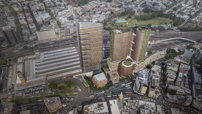 Dexus and Frasers are planning the $3bn Central Place Sydney in the tech precinct adjacent to Sydney's Central Station.