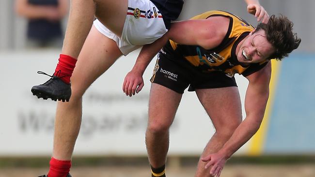 Brodie Filo in action for Wangaratta Rovers this season. Picture: Yuri Kouzmin