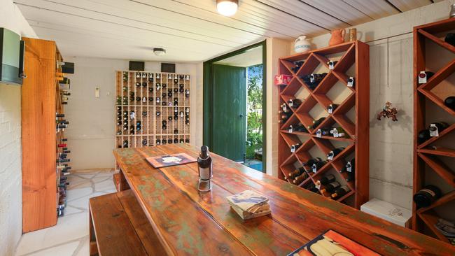 Stunning wine cellar at Tawonga Stud.