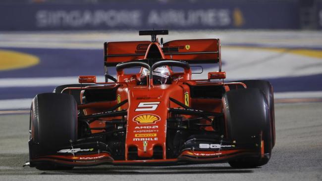 Sebastian Vettel claimed his first win in over a year.