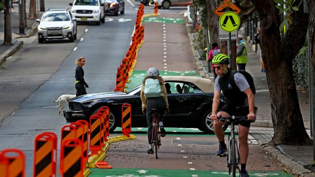 The bike lane (generic pic) will link the city to the eastern suburbs Picture: Toby Zerna