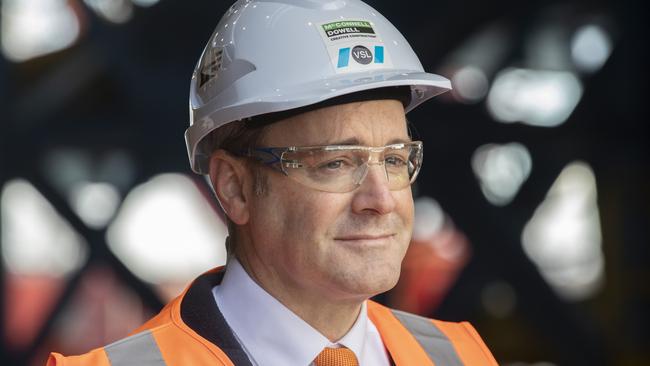 Michael Ferguson MP at the new Bridgewater Bridge concrete facility at Bridgewater. Picture: Chris Kidd