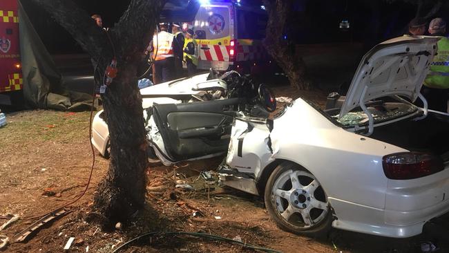 Happily the three 18-year-olds in this high speed crash in Penrith in July survived. Many people are not so lucky. Picture: Fire and Rescue NSW