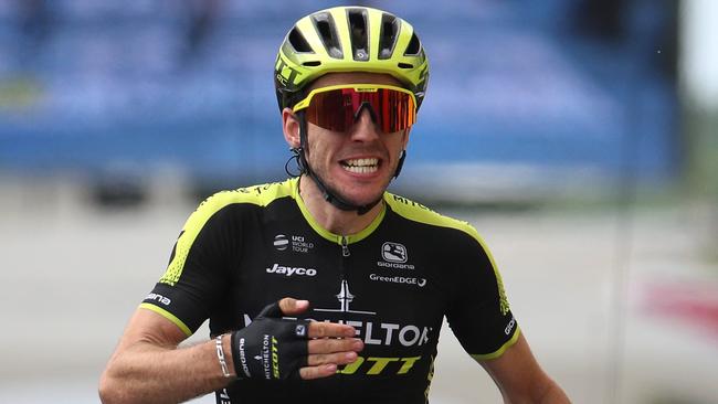 Mitchelton-Scott’s Simon Yates celebrates a stage 12 win at the 2019 edition of the Tour de France. Picture: Chris Graythen/Getty Images