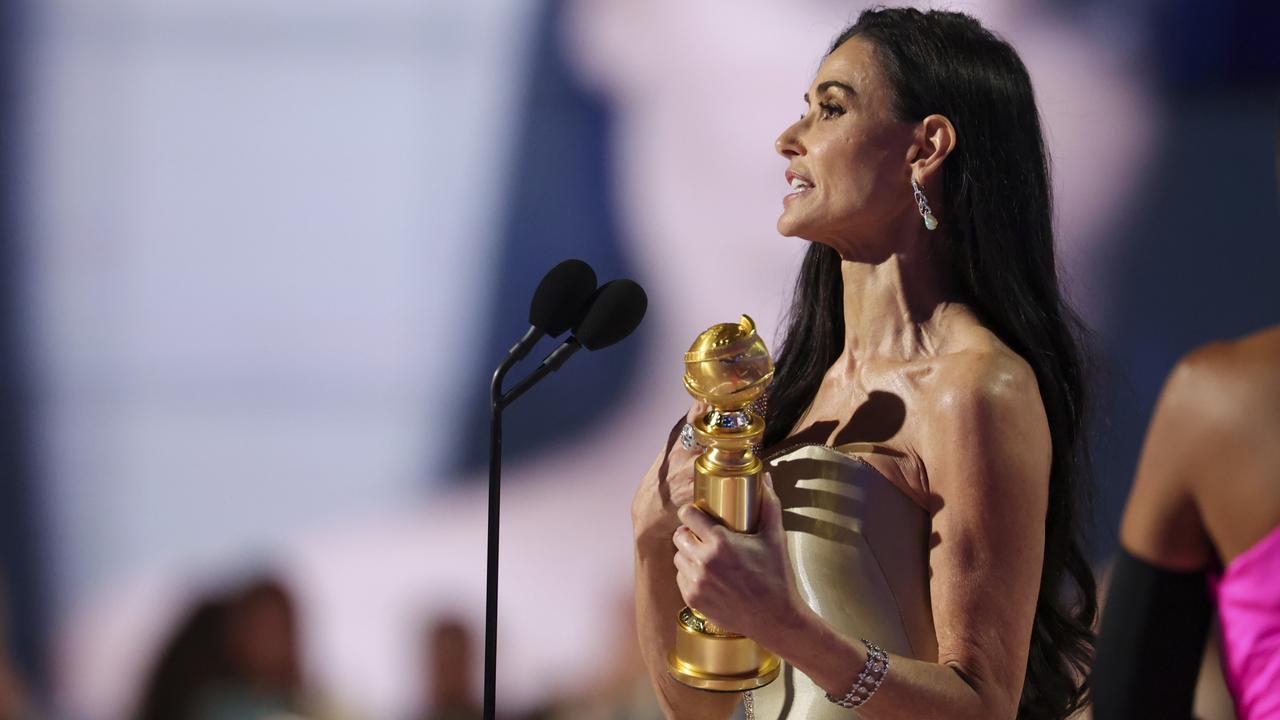 Demi Moore at the 82nd Annual Golden Globes.