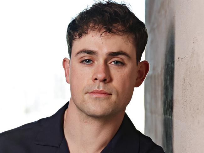 DAILY TELEGRAPH JULY 12, 2023. Hollywood actor Dacre Montgomery at Vogue and Politix menswear breakfast event in the city. Picture: Adam Yip
