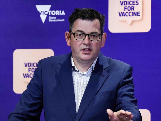 “Former Premier Gladys Berejiklian would routinely at national cabinet try and convince me that her lockdown was the hardest lockdown anywhere,” Premier Daniel Andrews said. Picture : NCA NewsWire / Ian Currie