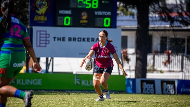 Premier Women finals action between GPS and UQ. Picture courtesy of Anthony Wingard/QRU.