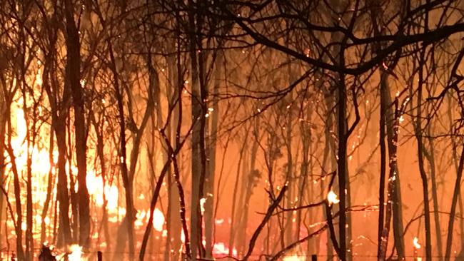 The fire around the Oxley Wild Rivers National Park east of Walcha, NSW, 10 Dec 2019 by Rob Blomfield.