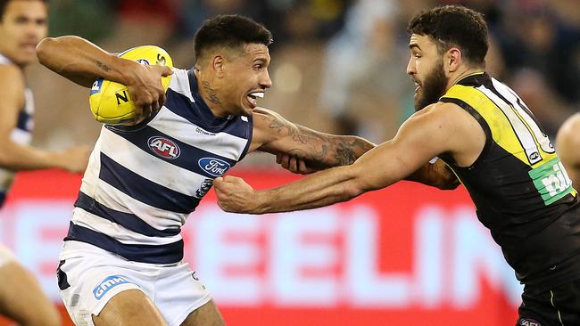 Geelong's Tim Kelly starred against the AFL’s best team. Pic: Michael Klein