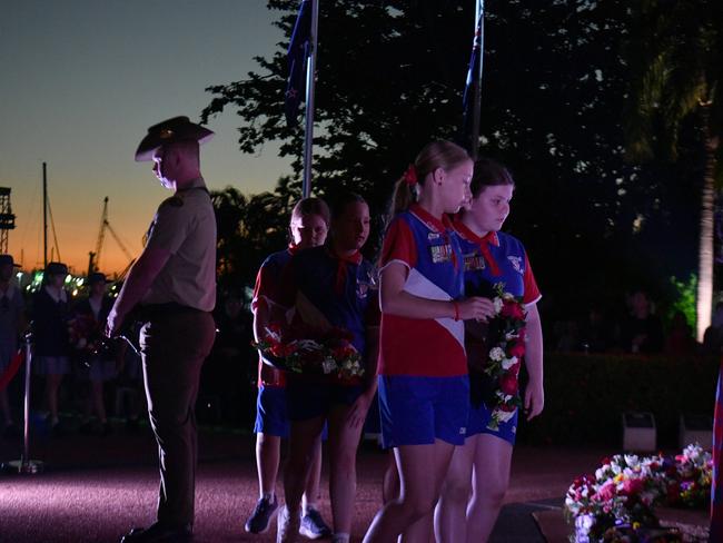 Anzac Day 2025. Dawn service Anzac Park Townsville. Picture: Evan Morgan