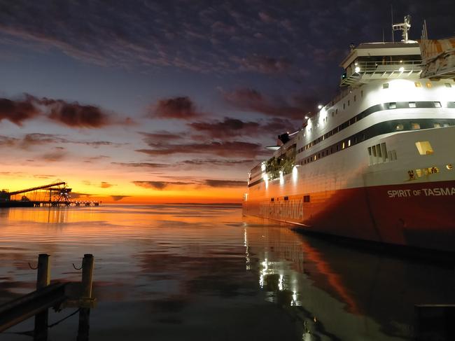 Justin van Rossum took this early morning shot of the Spirit of Tasmania Geelong Corio Quay.**NOT FOR PHOTOSALES**