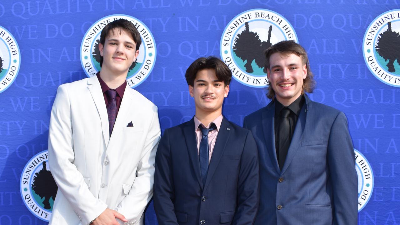 Students at the Sunshine Beach State High School formal 2024.