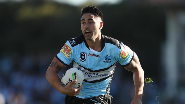 Shaun Johnson of the Sharks. Picture: Mark Metcalfe/Getty Images