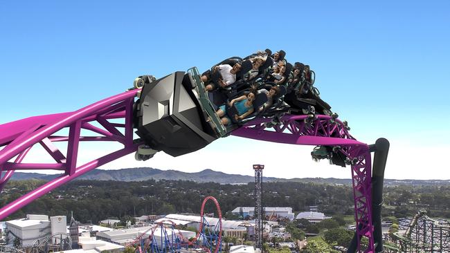 The DC Rivals Hypercoaster at Movie World.