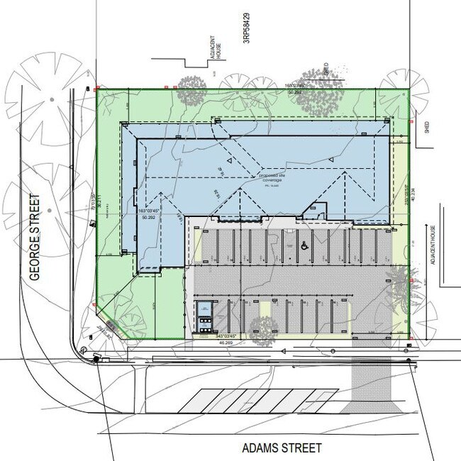 The floor plan for the proposed childcare centre.