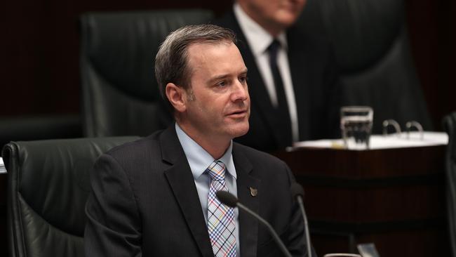 Health Minister Michael Ferguson during question time today. Picture: LUKE BOWDEN