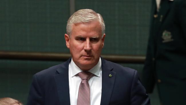 Deputy PM Michael McCormack during Question Time in the House of Representatives in Parliament House in Canberra. Picture: Gary Ramage