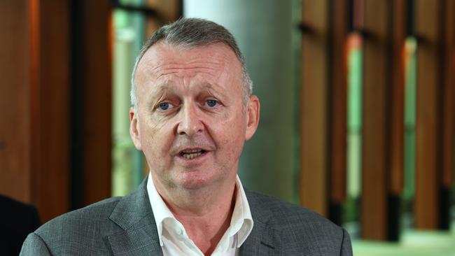 Over 50 stakeholders and students in the International Education and Training (IET) sector have attended the Trade and Investment Queensland Forum. James Cook University vice chancellor Simon Biggs at the Cairns Convention Centre. Picture: Brendan Radke