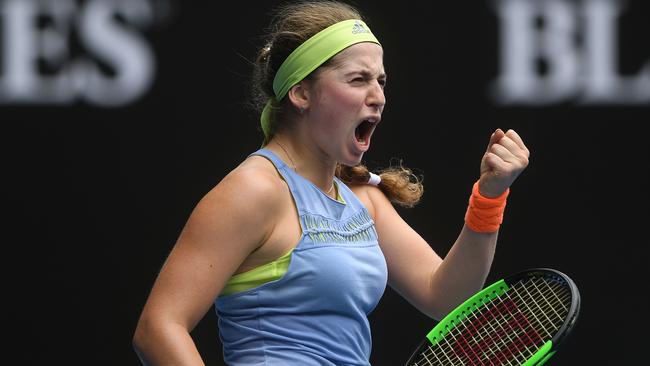 Jelena Ostapenko faces China’s Ying Ying Duan after cruising through the opening round. Picture: AAP