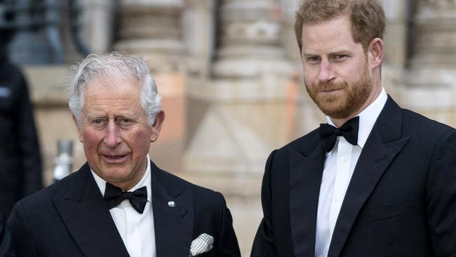 Charles has made it clear he will not be be writing his son and Meghan a blank check as they work towards becoming “financially independent”. Picture: AFP.