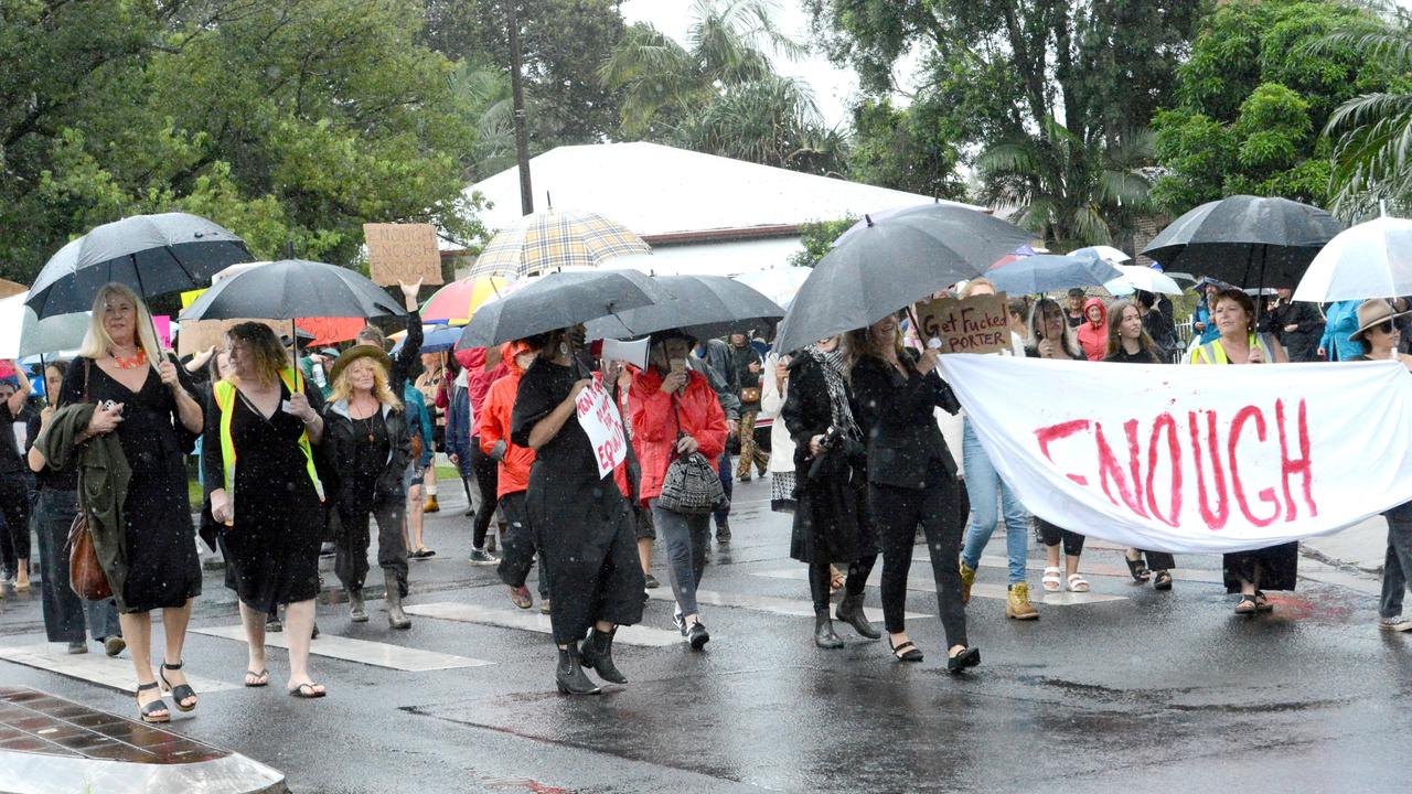 The March 4 Justice event in Mullumbimby on Monday, March 15, 2021. Picture: Liana Boss