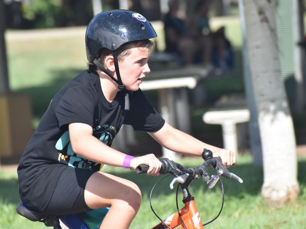 Juniors in action at The Capricornian Rocky Triathlon on March 17, 2024.