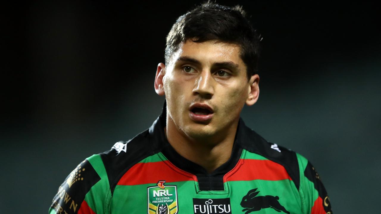 Kyle Turner of the Rabbitohs looks on during the round nine NRL match between the South Sydney Rabbitohs and the Manly Sea Eagles at Allianz Stadium on April 28, 2017 in Sydney, Australia. (Photo by Cameron Spencer/Getty Images)