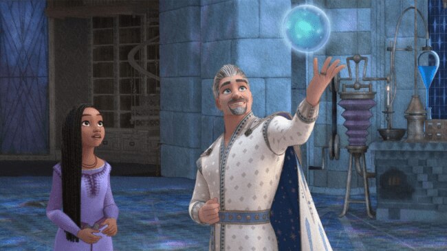 Asha with King Magnifico, ready to become his apprentice. Source: Disney